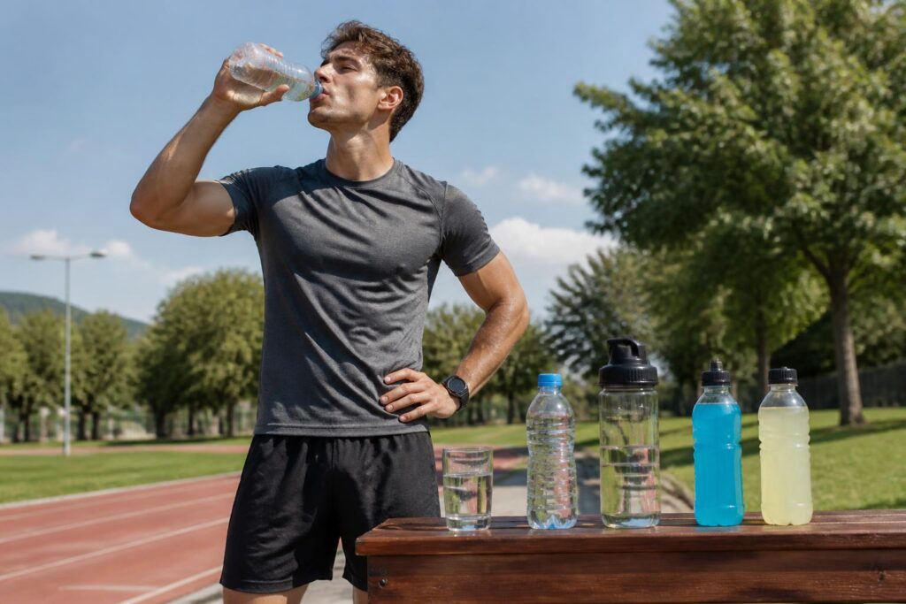 Bien s’hydrater pendant le sport : combien, quand, quoi boire