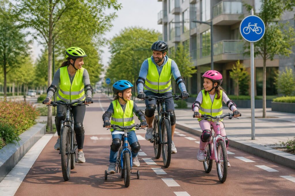 Le vélo en famille : sécurité, itinéraires et premiers tours de roue