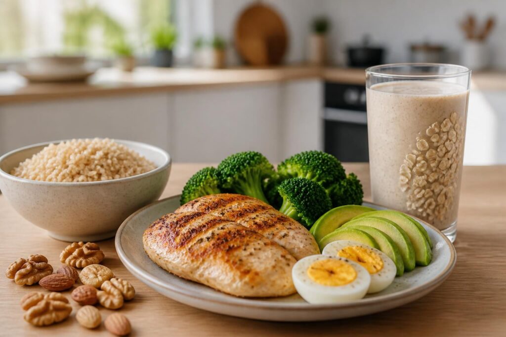 découvrez un plan alimentaire type pour gagner du muscle efficacement en adaptant votre nutrition à vos objectifs de prise de masse.