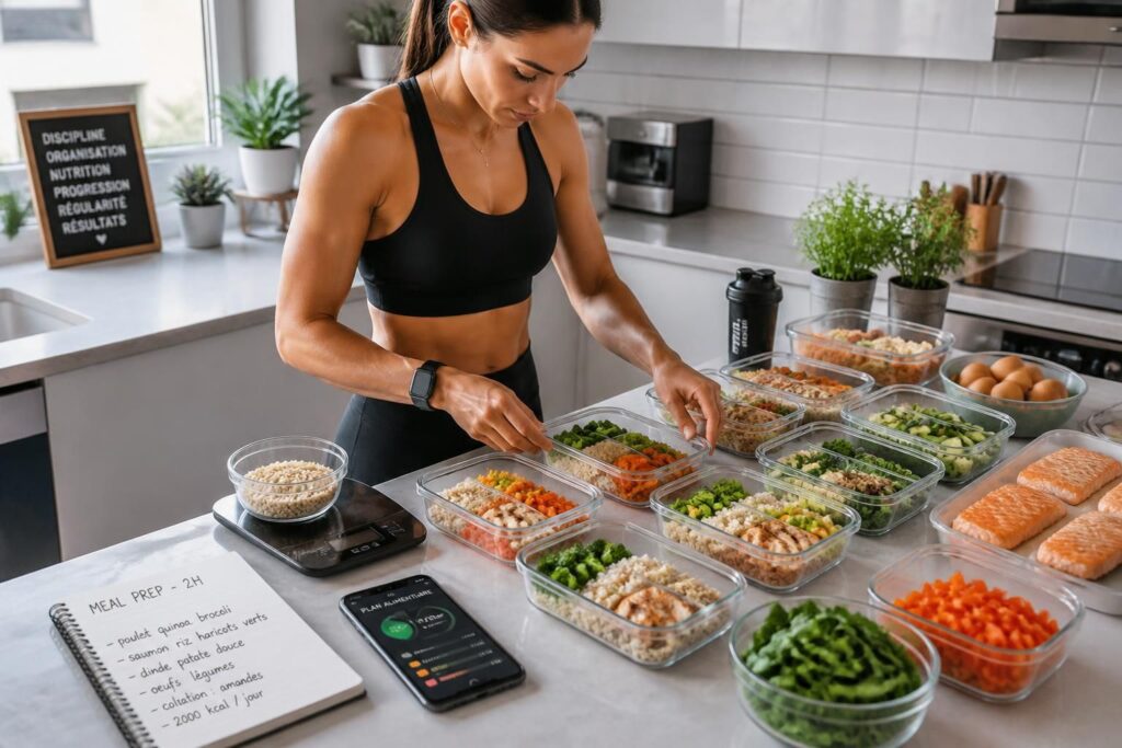 découvrez comment préparer vos repas sportifs pour toute la semaine en seulement 2 heures grâce à nos conseils de meal prep efficaces et équilibrés.