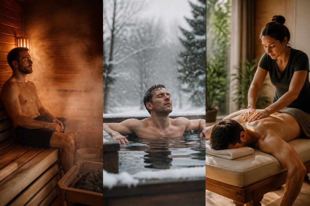 Récupération active : sauna, froid, massage — ce qui aide vraiment