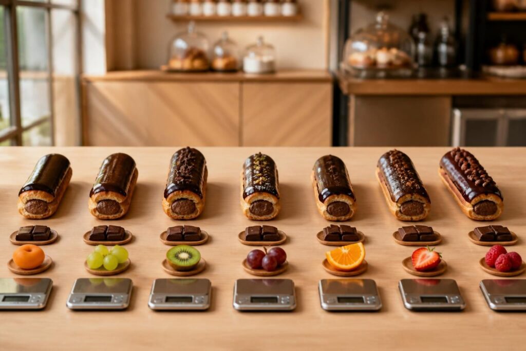 découvrez la comparaison des calories des éclairs au chocolat selon différentes marques et pâtisseries pour choisir votre gourmandise préférée sans surprise.