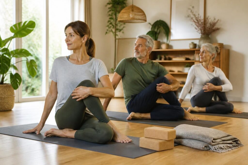 Commencer le yoga à la maison à tout âge : conseils pour débuter à 40, 50 ou 60 ans