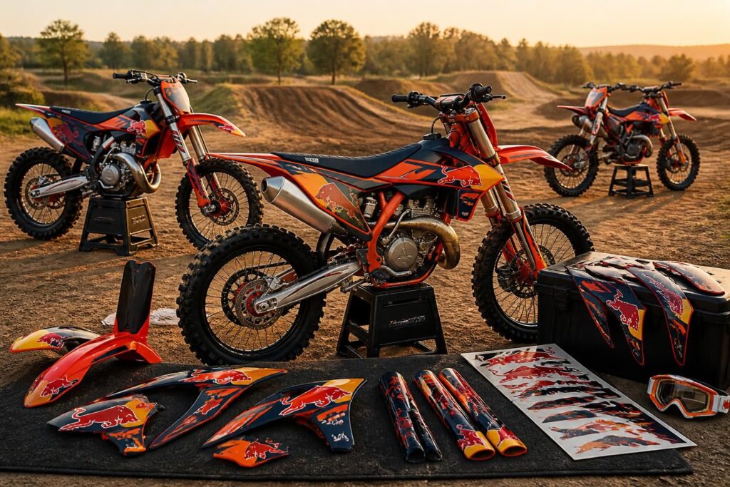 découvrez le kit déco ktm red bull 2024-2025, alliant style et performance pour les passionnés. explorez les nouveautés et modèles exclusifs pour personnaliser votre moto avec élégance.
